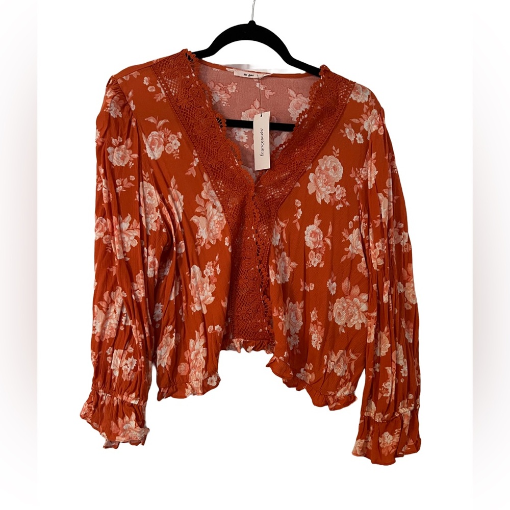 NWT Francesca’s Shirt - L